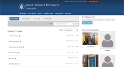 Desktop Screenshot of libguides.jfku.edu